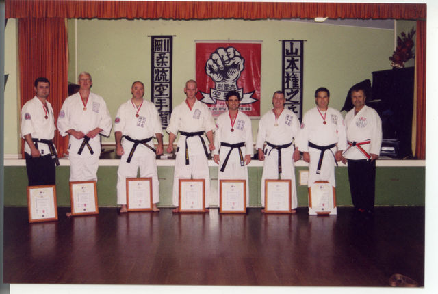 Black belt ceremony 2002