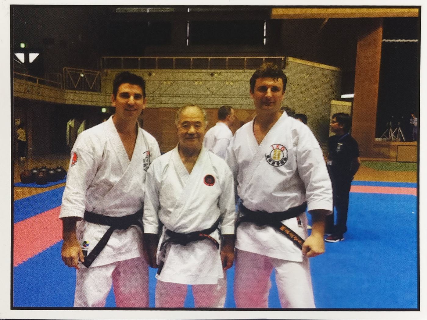 Shihans Stefan and Jayson Roubas with Morio Higaonna Sensei in Okinawa, 2015